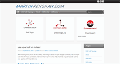 Desktop Screenshot of blog.martinrenshaw.com